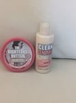 Soap & Glory Duo 'Clean on Me' Shower Gel 75ml & 'Righteous Butter' 50ml