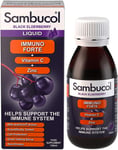 Sambucol Natural Black Elderberry Immuno Forte, Vitamin C, Zinc, Immune Support 