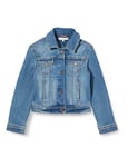 Tommy Hilfiger Girl's Basic Trucker OCLBST Jacket, Ocean Light Blue Stretch, One (Size:92)