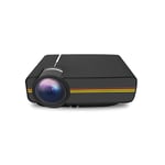 LUFKLAHN Home mobile phone with screen projector, mini HD projector (Color : Black, Size : E)