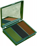 BCB International Ansiktsfärg Camo med Spegel - Grön/Svart/Brun