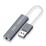 INF Externt ljudkort USB 2.0 till 3.5 mm adapter
