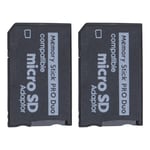 2pcs Micro SD to Pro Duo Memory Card Adapter Slot Riser Memory Card Holder