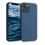 kwmobile Case Compatible with Apple iPhone 12 Pro Max - Case Soft TPU Slim Protective Cover for Phone - Dark Blue