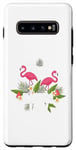 Galaxy S10+ Crazy Flamingo Shirt Crazy Bird Lady Flamingos Flamingo Lady Case