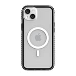 Incipio Grip for MagSafe Series Case for iPhone 14 Plus, Multi-Directional Grip, 14 ft (4.3m) Drop Protection - Black/Clear (IPH-2014-BLKC)