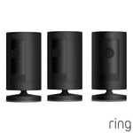Ring Battery Stick up Cam Triple Pack Black