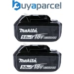 Genuine Makita 18V Batteries - 1x 5.0Ah BL1850 1x 3.0Ah BL1830 LXT Star Battery