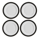 Luxe Deco 4-Piece China Dinner Plate Set, 27.5cm