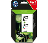 HP Combo 302 Original Tri-colour & Black Ink Cartridges - Multipack, Black & Tri-colour