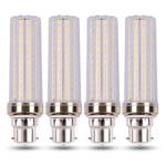 B22 LED Corn Light Bulbs 20W Cool White 6000K, 2000LM, 88 LEDs, 360° Beam Angle, 150W B22 Incandescent Equivalent, BC Bayonet LED Corn Lamp Daylight White, Not Dimmable, Pack of 4
