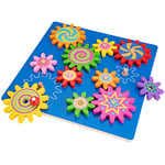 New Classic Toys Puzzle Rotatif à Engrenages Jeu Éducatif pour Enfants, 525, Blue