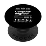 Ingénieur informatique drôle Job Tech Cadeaux humoristiques pour geeks PopSockets PopGrip Interchangeable