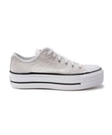 Converse Womens All Star Lift Ox Trainers - White - Size UK 6