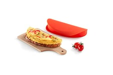 Lékué Cuiseur à omelette pour micro-ondes, rouge, 0,4 l