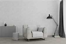 Italian Bed Linen Comfort Housse de canapé, 100% Polyester, Gris Clair, 1 Place