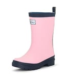 Hatley Kid's Classic Wellington Rain Boots, Pink (Pink & Navy), 7 UK (8 Child US)