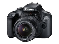 Canon EOS 4000D + EF-S 18-55mm III SLR-kamerapakkaus 18 MP 5184 x 3456 pikseliä Musta