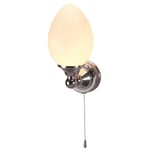 Vägglämpa Burlington Edwardian T52 Elliptisk Kupa LED Krom