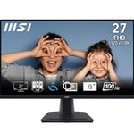 MSI PRO MP275 27 Inch Full HD Office Monitor - 1920 x 1080 IPS Panel, 100 Hz, Eye-Friendly Screen, Built-in Speakers, Tilt-Adjustable - HDMI 1.4b, D-Sub (VGA)