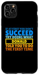 Coque pour iPhone 11 Pro Max Don amusant personnalisé pour Donald, drôle Donald