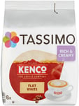 Tassimo Kenco Flat White Coffee Pods Pack Of 5, Total 80 Pods, 40 Servings