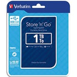 Verbatim Disque dur externe 2,5" Store'N'Go Style - USB 3.0 bleu 1 To