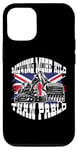 iPhone 13 Pro UK England Union Flag Backhoe Operator T Shirt For Men Women Case