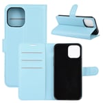 Apple iPhone 12 / Pro PU Wallet Case Light Blue