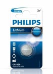 Philips CR1620 3V Lithium Button Battery Coin Cell DL1620 - EXPIRY 01/2025