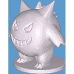 MakeIT Size: Xl, Low Poly " Gengar" Pokémon Collection, Collect All Svart Xl