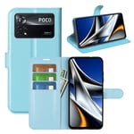 Xiaomi Poco X4 Pro 5G PU Wallet Case LightBlue
