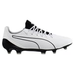 Puma King Platinunm Lacer Touch FG/AG Lace-Up White Mens Football Boot 106006_02