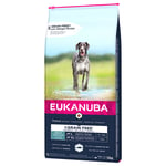 Eukanuba-koiranruoka erikoishintaan! - 12 kg Grain Free Adult Large Dogs lohi