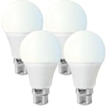 4x WiFi Colour Change LED Light Bulb 9W B22 Warm Cool White SMART Dimmable Lamp