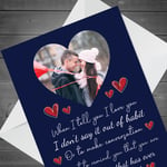 Special Valentines Day Card For Boyfriend Girlfriend Personalised Photo Love