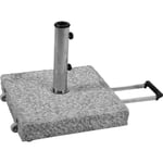 Mito parasollfot med hjul granit grov 50 kg