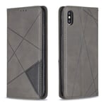 Snow Color Leather Wallet Case for iPhone XSMax with Stand Feature Shockproof Flip,Card Holder Case Cover for Apple iPhone XS Max - BFE01SN0069 Grey