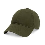 CHOK.LIDS Everyday Premium Dad Hat Unisex Baseball Cap for Men and Women Adjustable Lightweight Polo Style Curved Brim (Army Green)