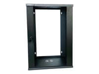 Lanview - Rack Skåp - 500 Mm Depth, Eco - Väggmontering - Svart - 15U - 19"