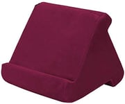 ZEUSE® Support de Coussin pour Tablette, Livre ou Lecture, Coussin pour la Maison, Le lit, Le canapé, Multi-Angle, Doux, Support de Tablette, Coussin de canapé, Support de Lecture Bordeaux