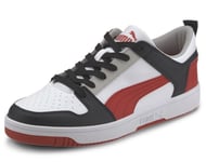 PUMA REBOUND LAYUP LO SL MENS TRAINERS WHITE AND RED 369866 09 UK SIZE 8 BNIB