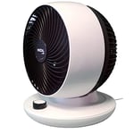 Ventilateur de Table Alizée - très Silencieux 28db - Oscillation multidirectionnelle - 3 Vitesses - Moteur 45Watts- Noir et Blanc
