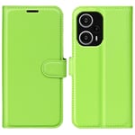 Xiaomi Poco F5 5G - Læder cover / pung - Grøn
