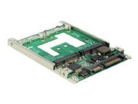 Delock Converter 2.5 SATA 22 pin > mSATA with RAID - Diskkontroller - 2 Kanal - SATA 6Gb/s - RAID RAID 0, 1, JBOD - SATA 6Gb/s