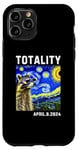 Coque pour iPhone 11 Pro Lunettes Solar Eclipse 2024 Totality Raccoon Solar Eclipse