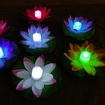 Flytande LED belysning lotusblomma för pool & spabad - 3-färgad