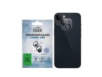 EIGER Mountain Glass Lens, Apple, iPhone 15/15 Plus, Dammresistent, Stötsäker, Reptålig, Transparent, 1 styck