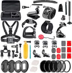 Navitech 60-in-1 Accessory Kit For AKASO EK5000 Sports Camera