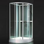 Alterna Click Dusjkabinett 90x90cm Hvit Matt / Klart Glass